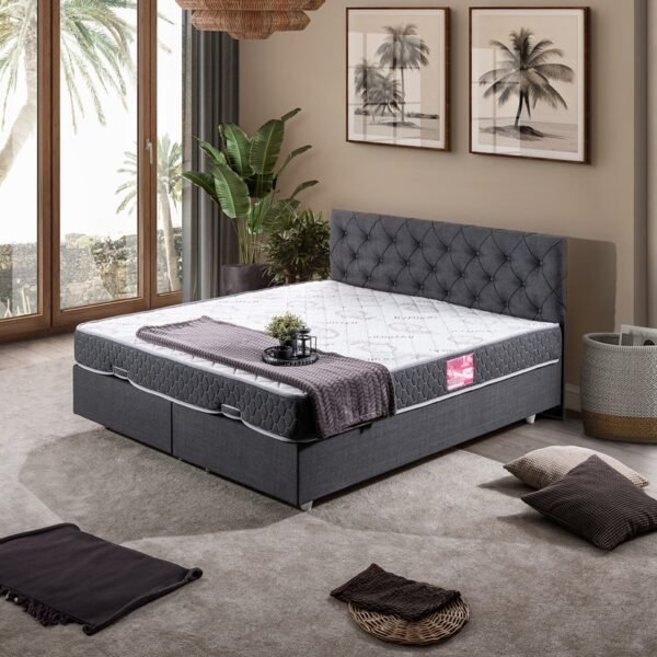 Setay Mobilya Eylül Ikili Set, Çift Kişilik Baza Başlık Seti